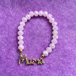 Handmade Pink “Mama” Bracelet